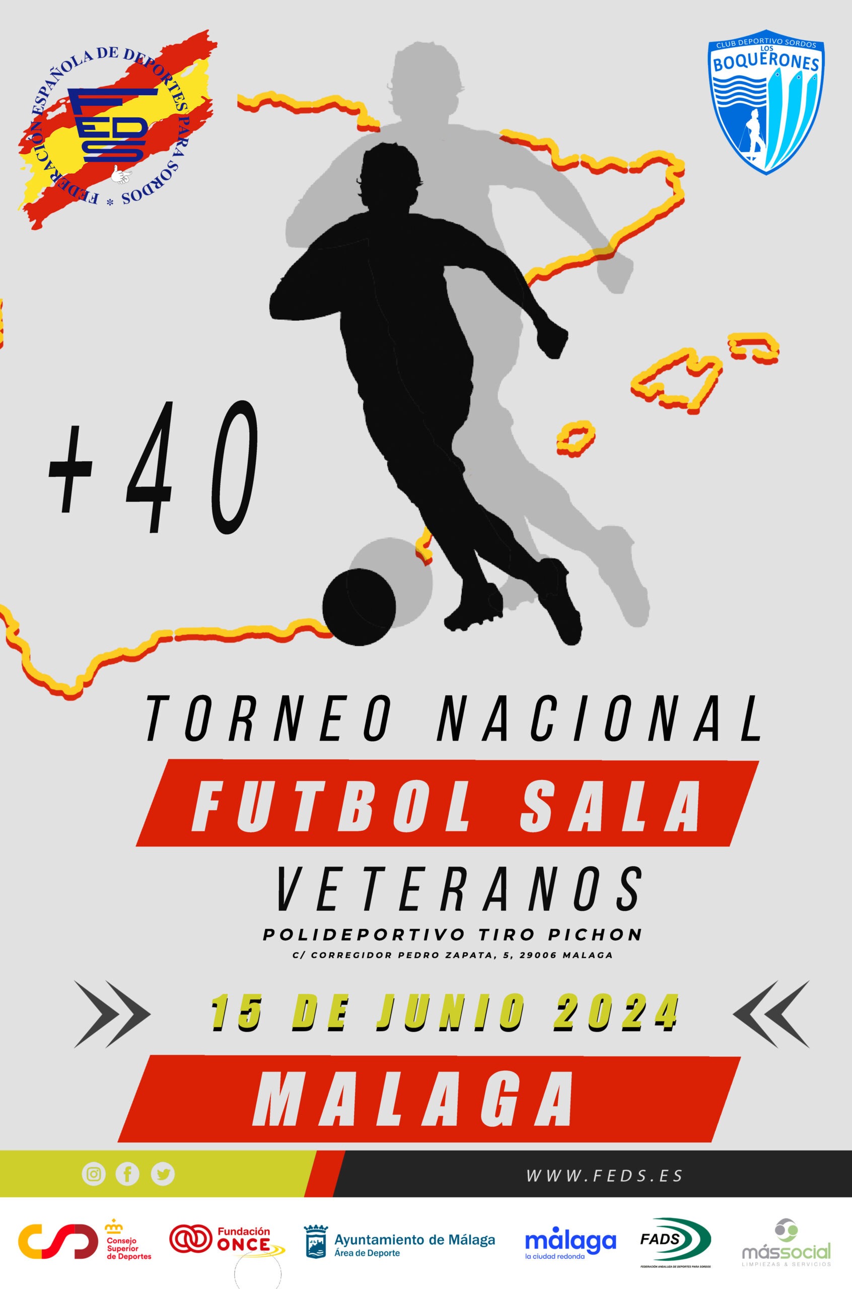 Poster Torneo Nacional Futbol sala Veteranos 2024