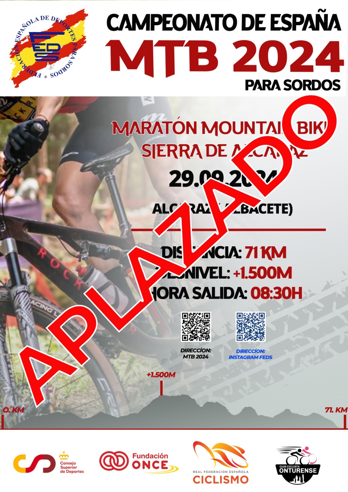 Poster Cto. España MTB APLAZADO